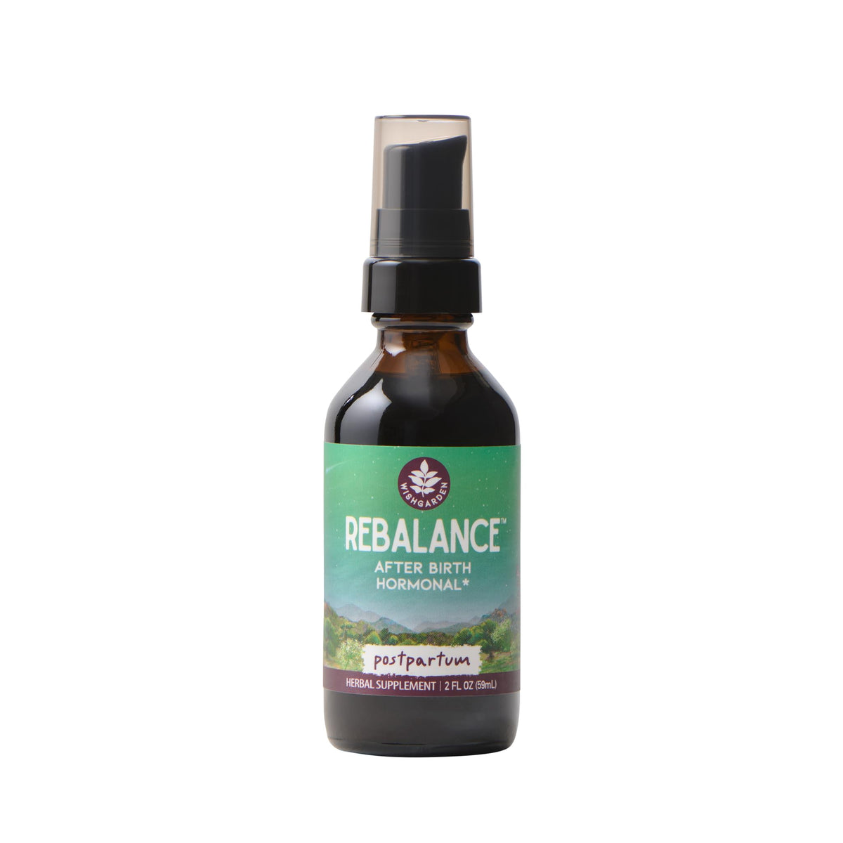 WishGarden ReBalance postpartum bottle designed for gentle daily use and potential hormonal support