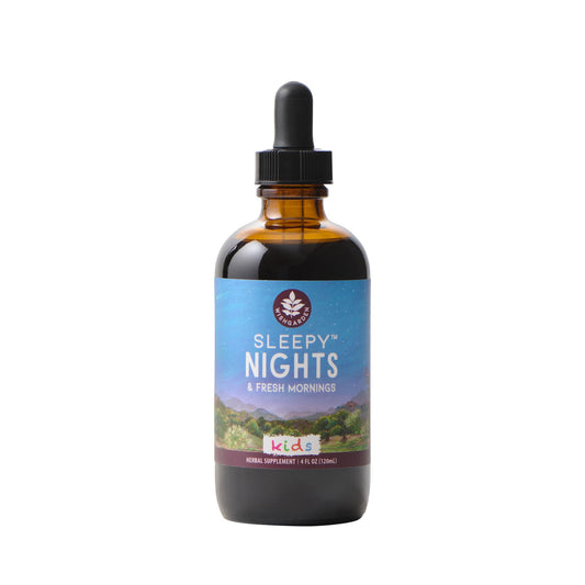 WishGarden Sleepy Nights for Kids bottle, a natural sleep aid without melatonin.