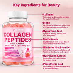 Wiszeen collagen gummies women texture macro showing chewy consistency