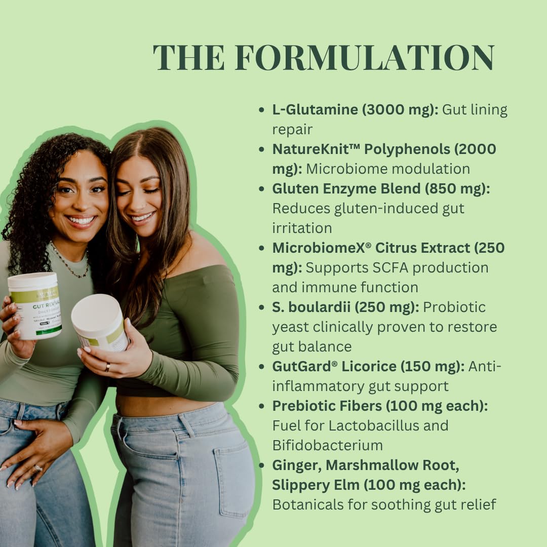 With Meraki Co. Gut Revival ginger and botanicals imagery for natural digestive comfort.