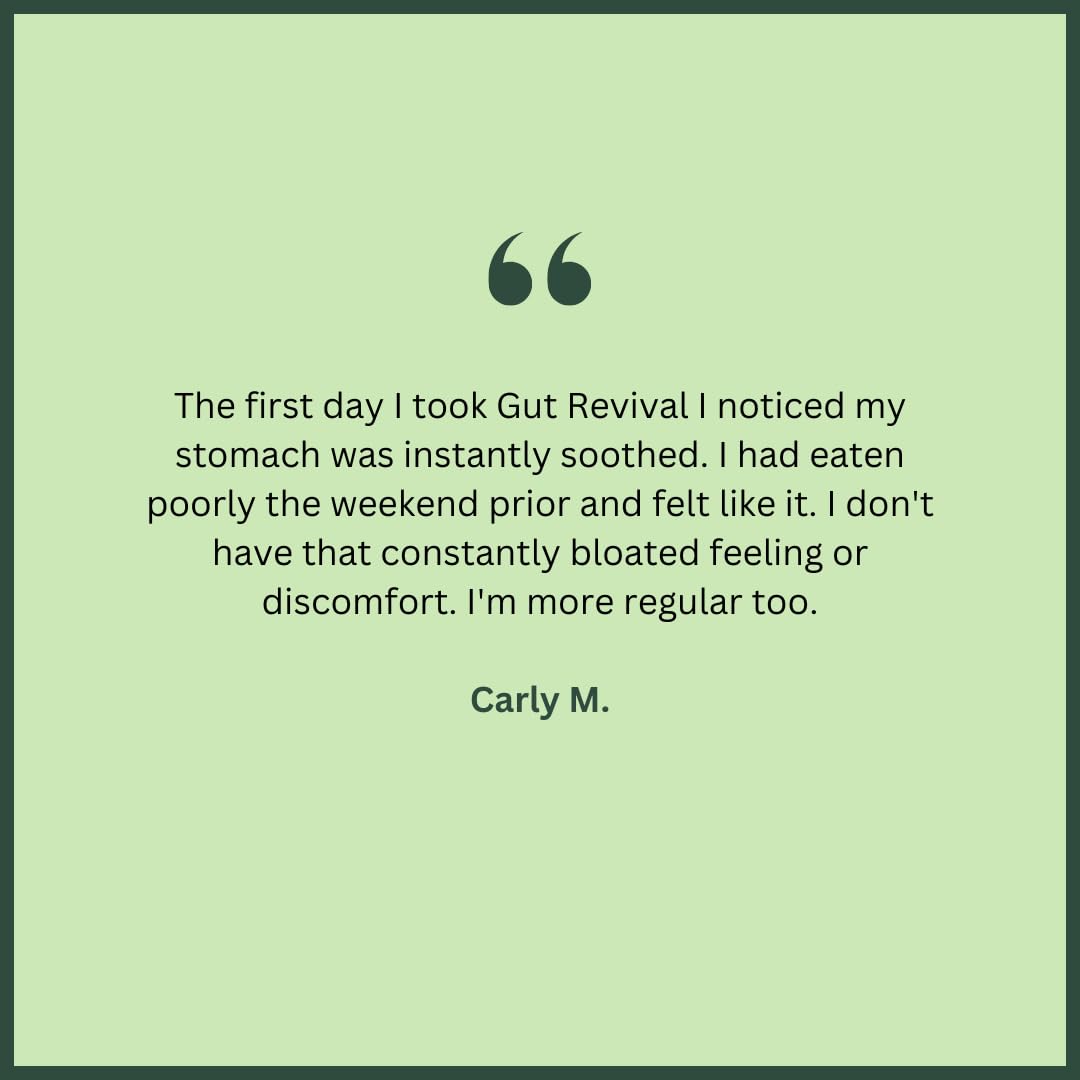 With Meraki Co. Gut Revival ingredient closeup featuring licorice and ginger for gut comfort.