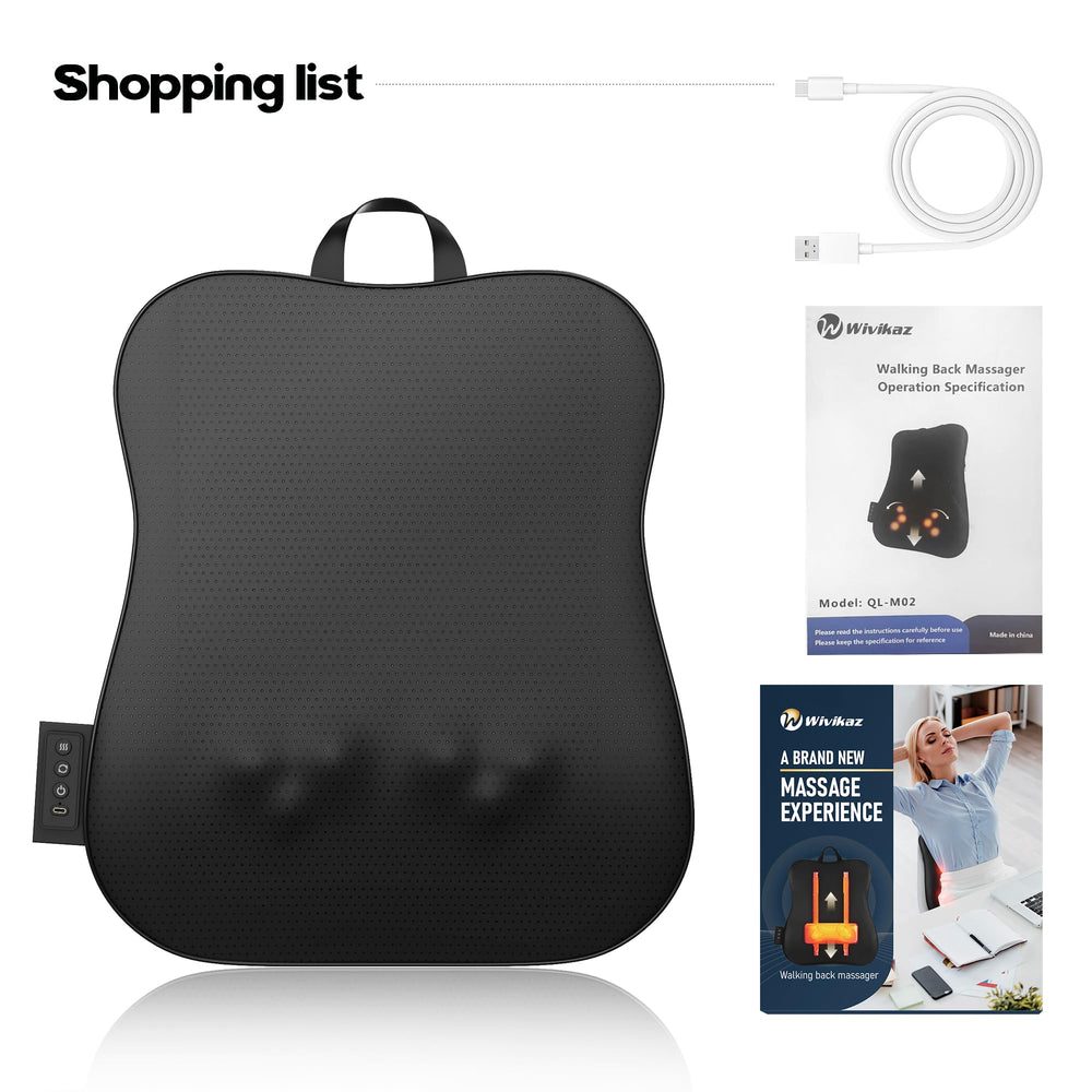 Wivikaz massager used in car for wireless on-the-go relief