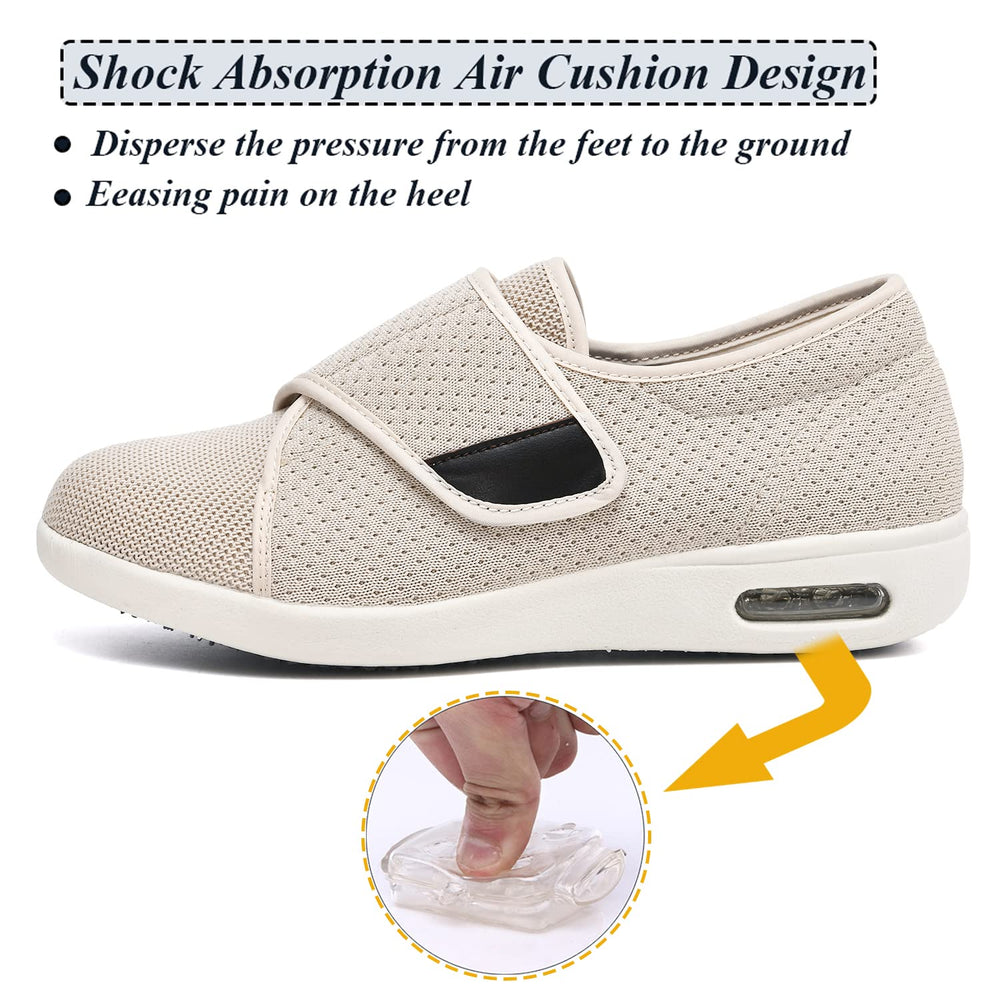 W&LESVAGO removable insole with multiple thickness options for swelling adjustments.