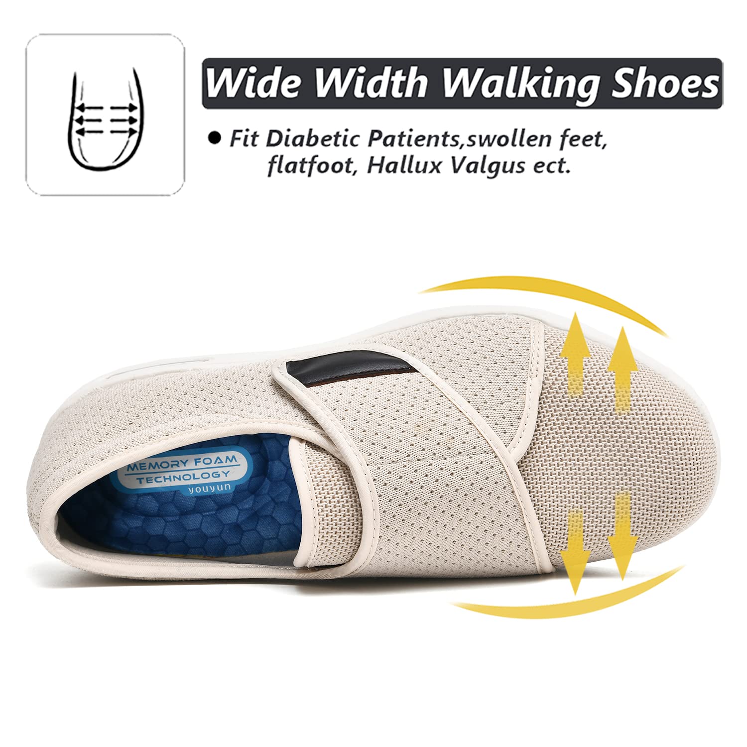 W&LESVAGO breathable upper and lightweight design promote airy day-long wear.