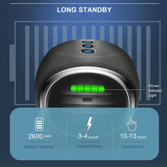 WMARK handheld heat massager used for facial and scalp relaxation
