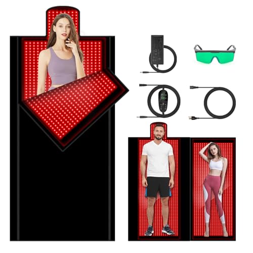 WOFITD red light therapy mat spread wide for full-body coverage with soothing warmth
