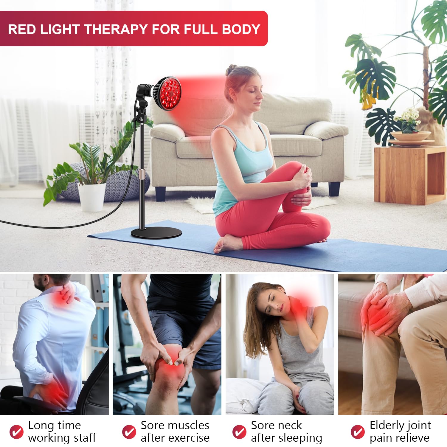 Wolezek 660nm red light focuses on cellular activity for skin-ready sessions.