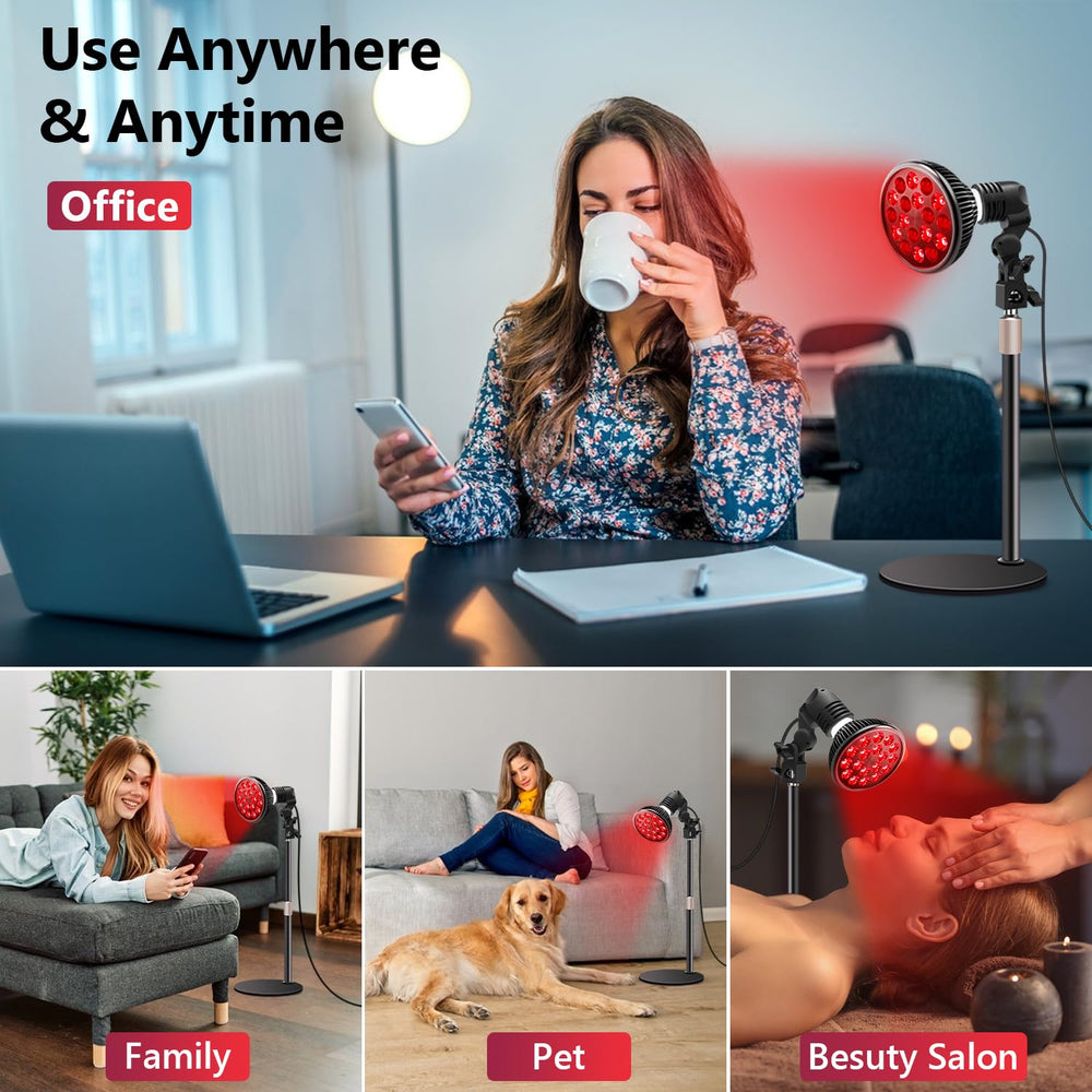 Wolezek full home-use red light therapy set for convenient wellness routines.