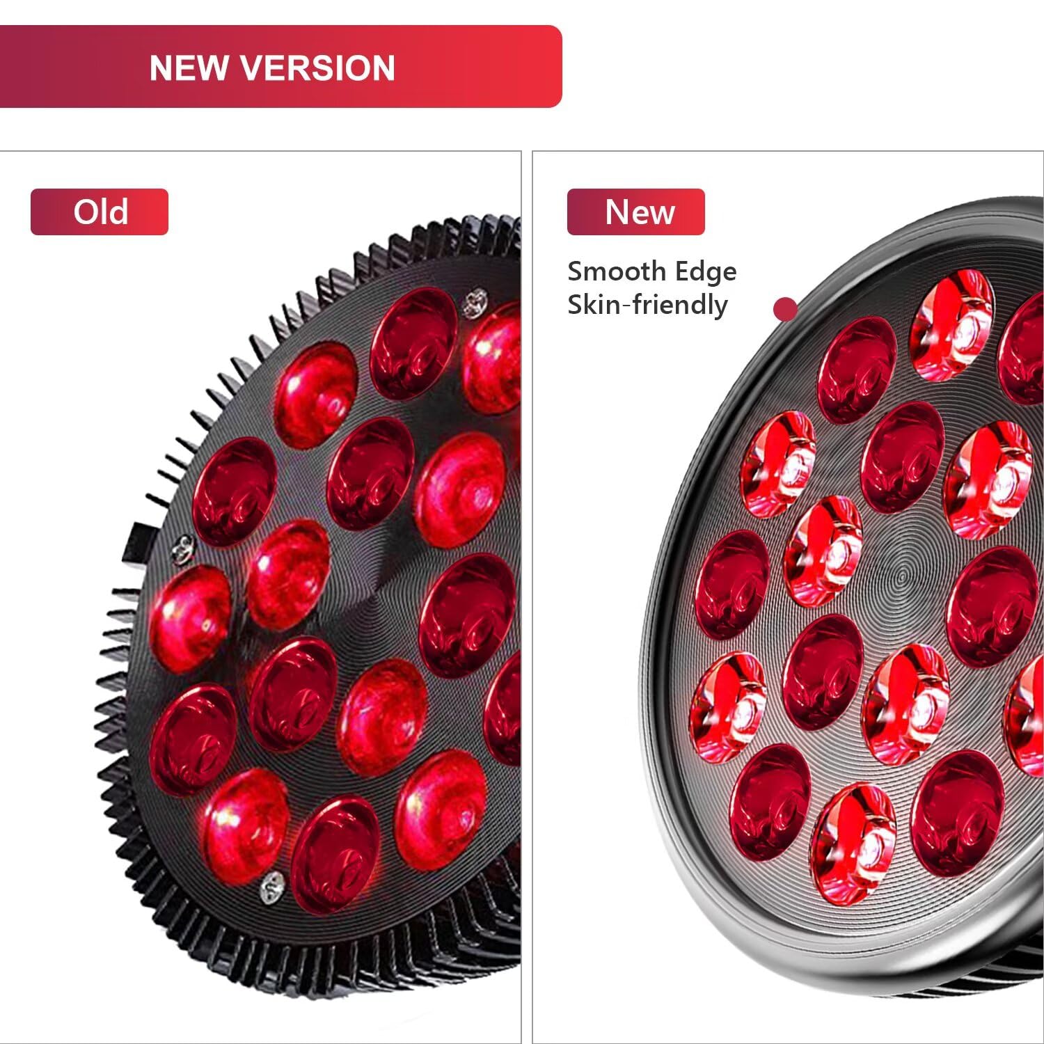 Wolezek LED red light lamp on a tilt adjustable stand for precise positioning.
