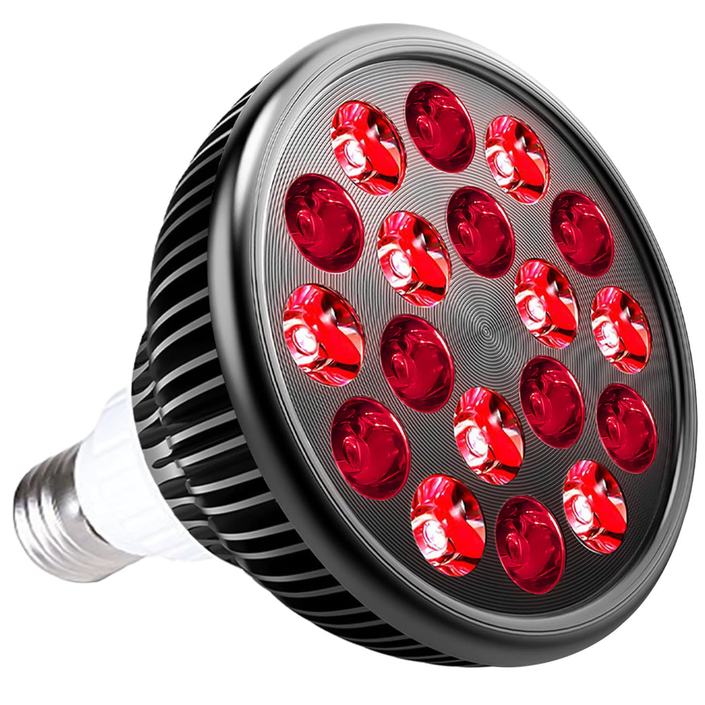 wolezek red light therapy bulb front view for at-home skin care support.