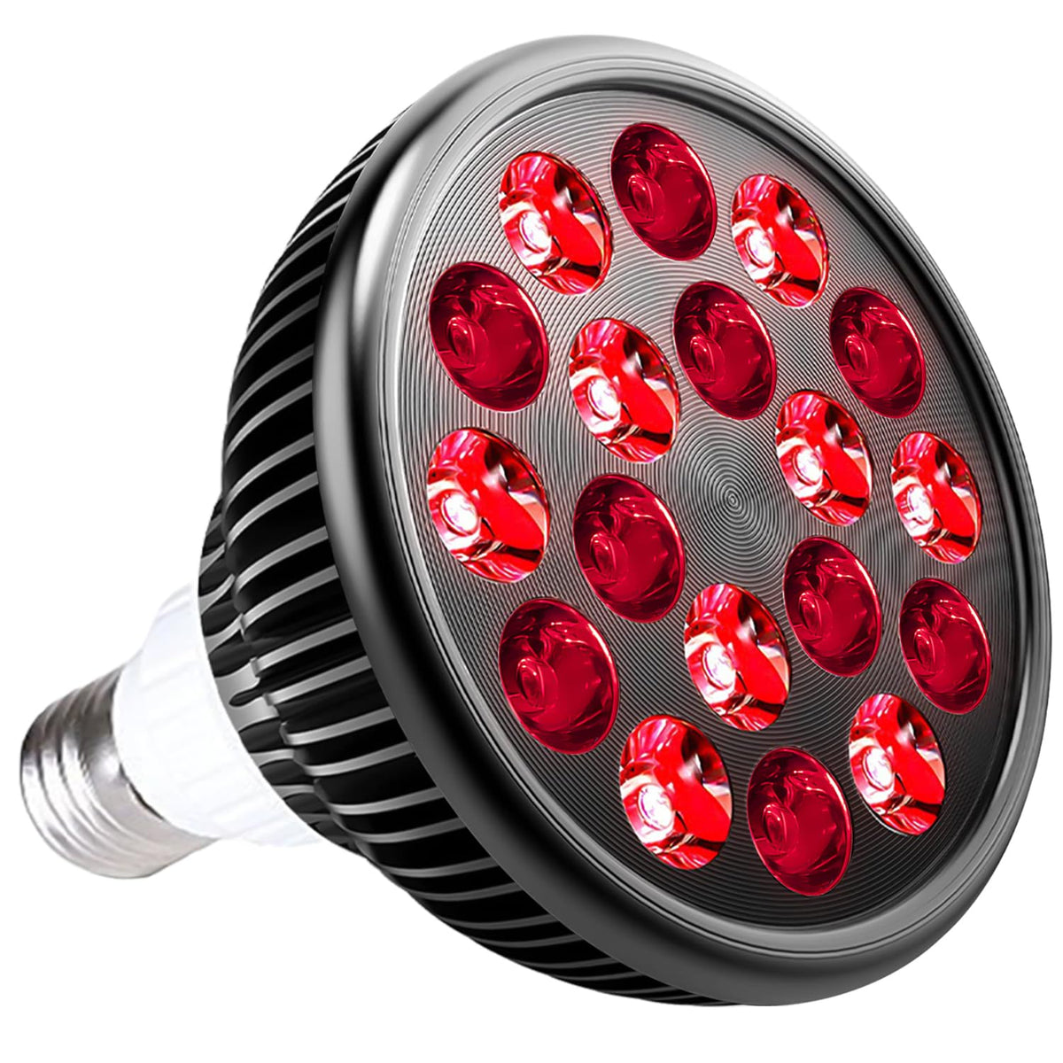 wolezek red light therapy bulb front view for at-home skin care support.