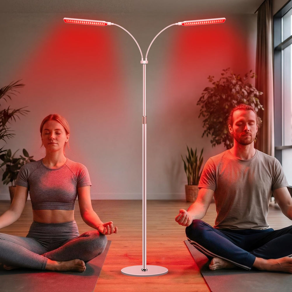 Wolezek red light therapy lamp with 80 beads for targeted skin and wellness sessions.