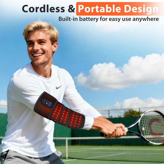 WoloyHeatie elbow wrap powered by 5000mAh battery for wireless use