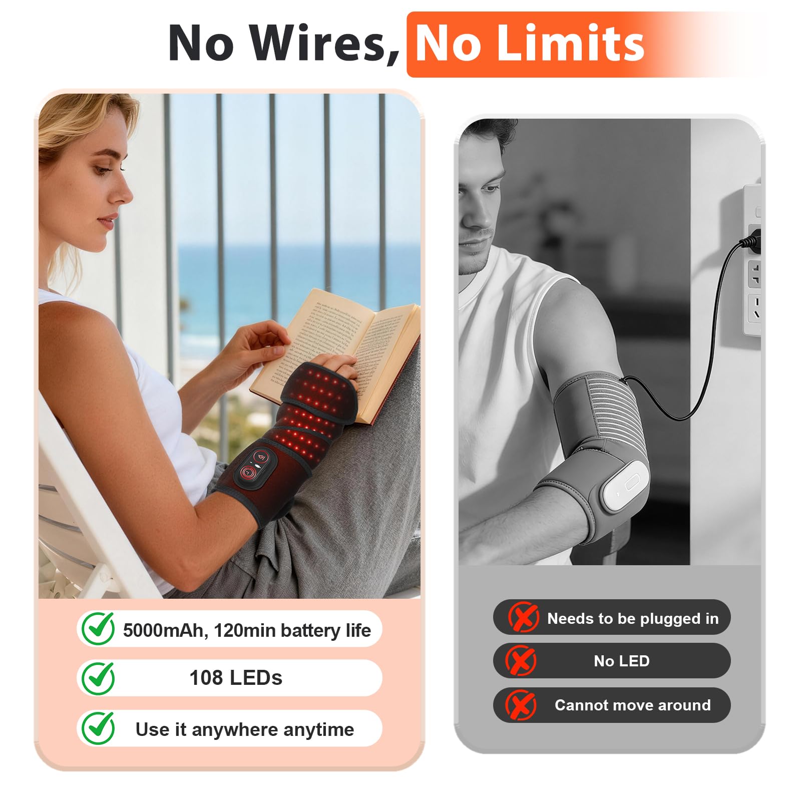 WoloyHeatie wrap features auto shut off timer for safe sessions