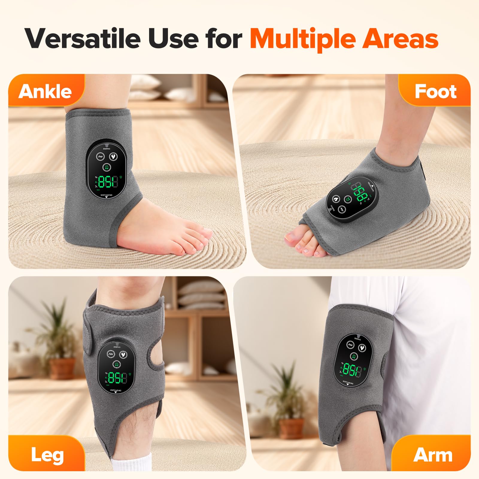 WoloyHeatie foot massager battery compartment highlights cordless convenience
