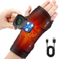 WoloyHeatie cordless wrist heating pad with built-in 1200mAh battery for portable warmth.