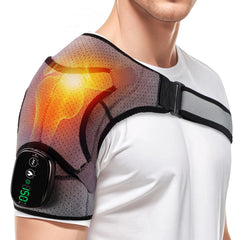 WoloyHeatie shoulder heating pad in use delivers targeted warmth for shoulder comfort