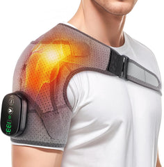 WoloyHeatie shoulder heating pad worn with strap for desk comfort