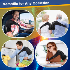 WoloyHeatie unit displaying three vibration modes for muscle comfort