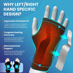 WoloyHeatie sleek right-hand design reduces slipping during use.