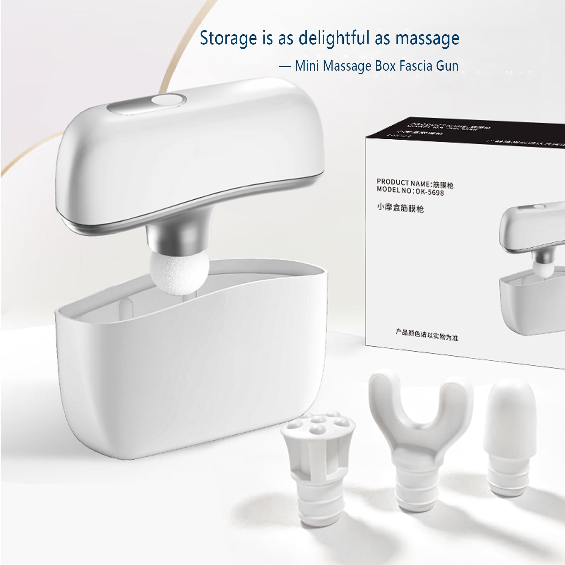 Woluki Mini Fascia Massage Gun cylindrical head for deep tissue work