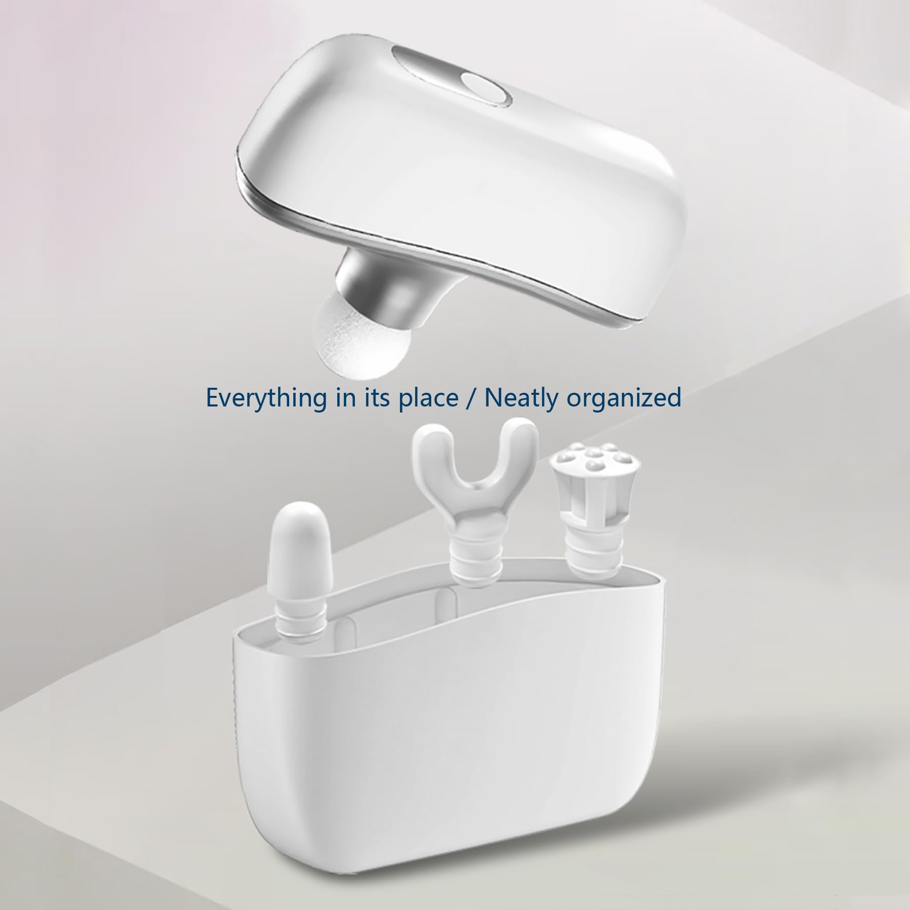 Woluki Mini Fascia Massage Gun operates quietly for home or office sessions
