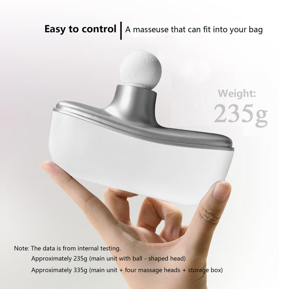 Woluki Mini Fascia Massage Gun Y-shaped head targets neck and spine