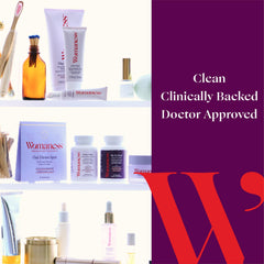 Womaness Active Glow biotin capsules closeup emphasizing nail and hair strength