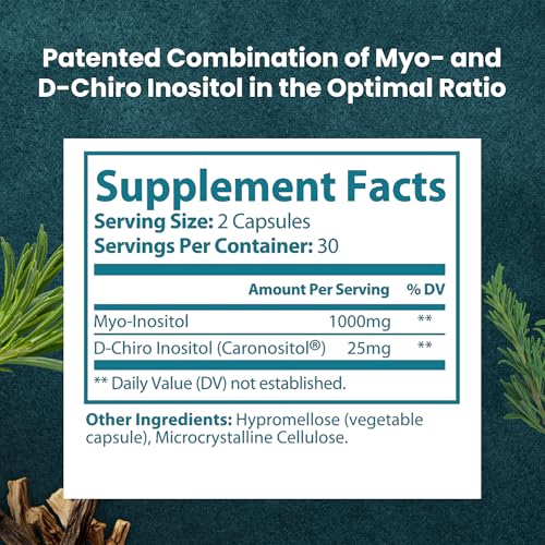 Serving scoop of Myo-D-Chiro Inositol for balanced metabolism.