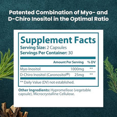 Serving scoop of Myo-D-Chiro Inositol for balanced metabolism.