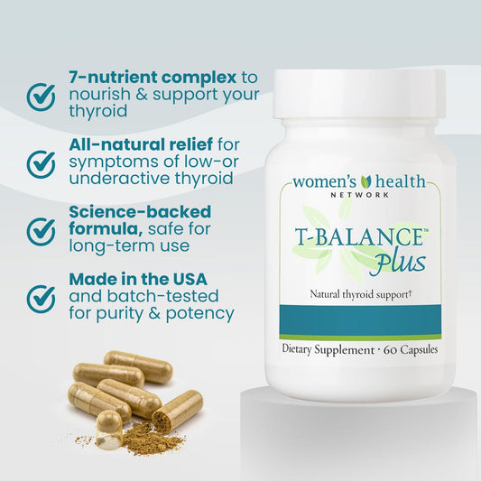 T-Balance Plus ingredients pack shot highlights minerals and herbal blend for balanced metabolism.