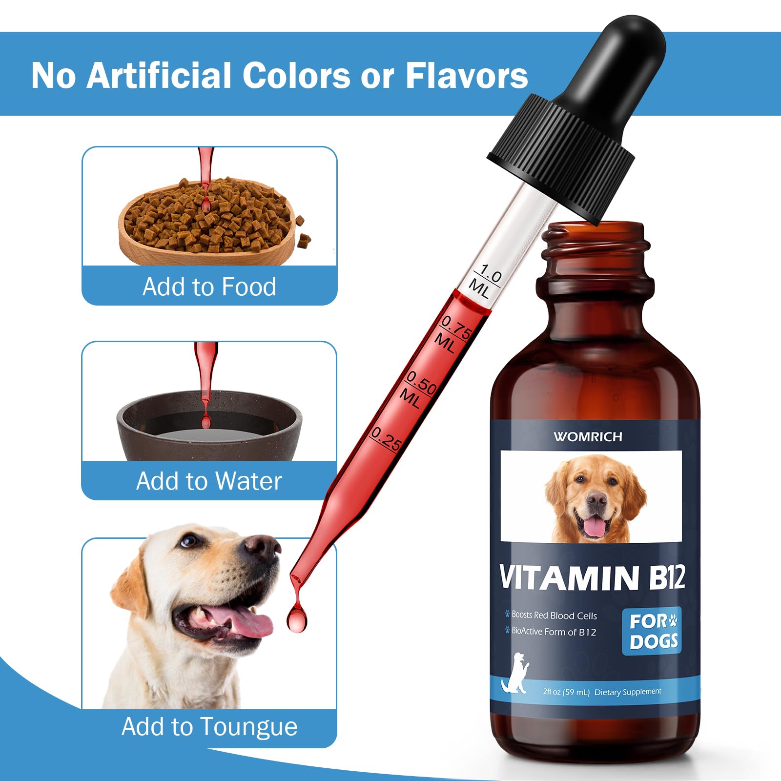 WOMRICH Appetite B12 supports digestion and nutrient absorption for canine wellness