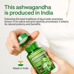 Wonder Family Ashwagandha Complex night-time routine setup suggests wind-down benefits.
