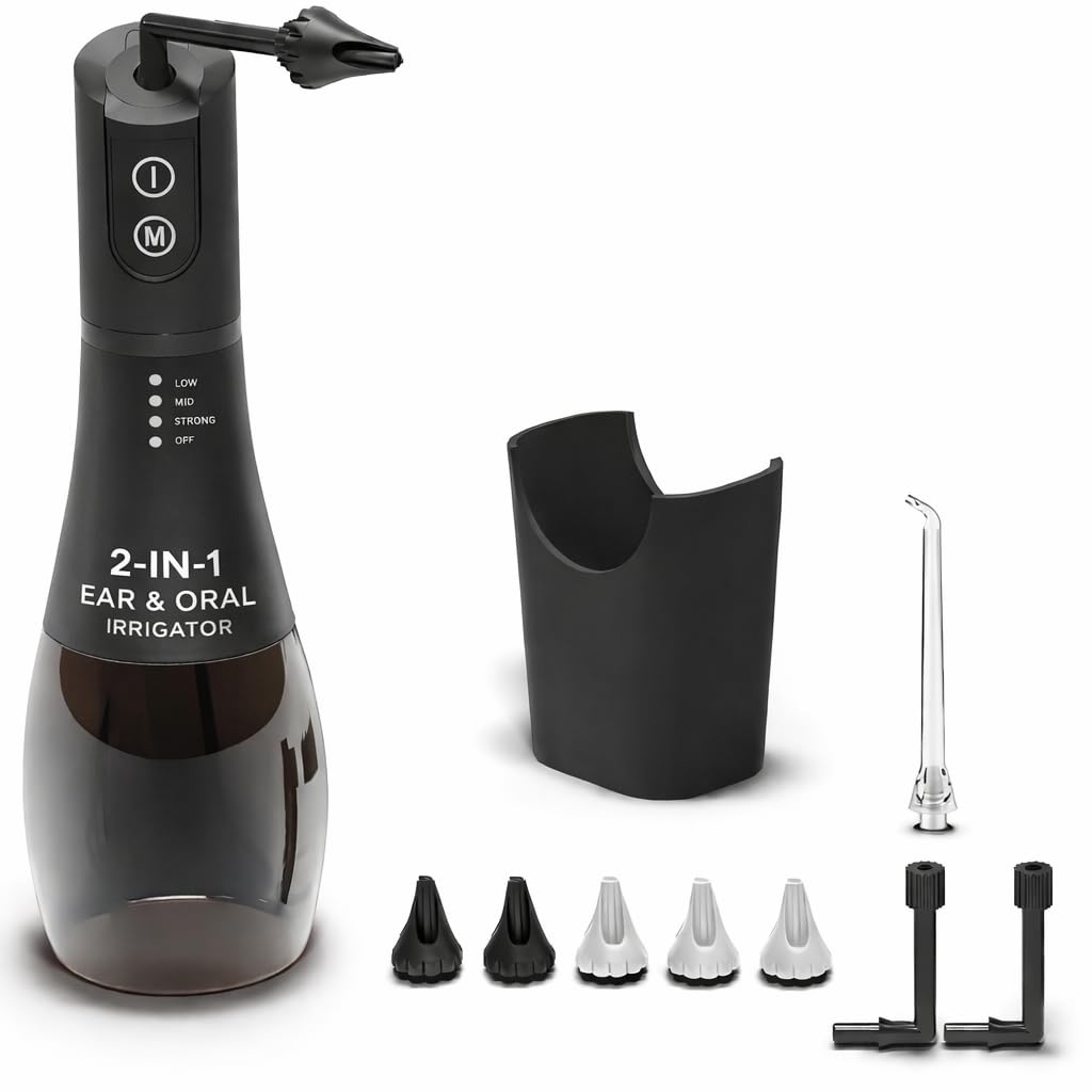 Wonder Family electric ear irrigator all-in-one system for gentle to powerful cleansing.