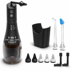 Wonder Family electric ear nose oral irrigator showcases all-in-one hygiene in a compact unit.