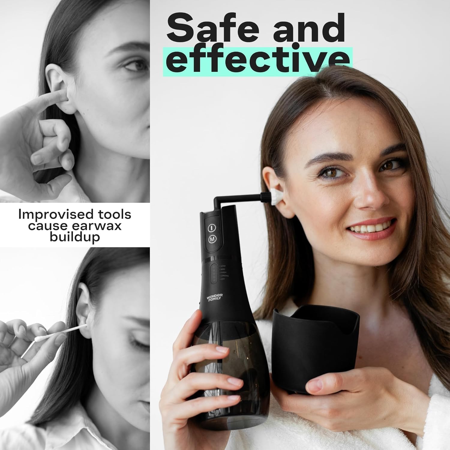 Wonder Family portable ergonomic design with compact grip for home or travel.
