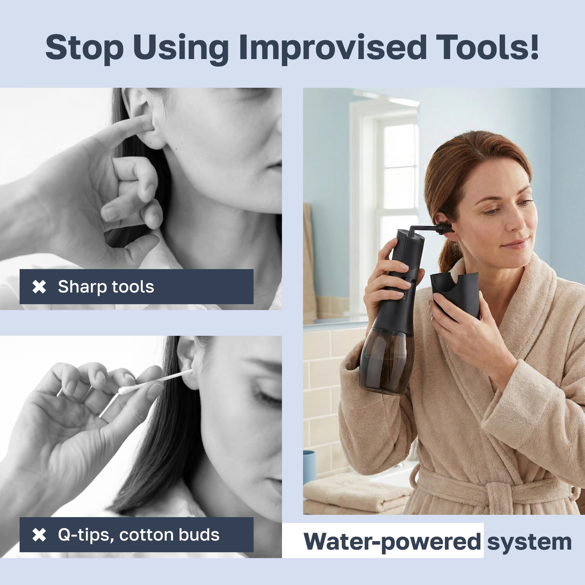 Wonder Family two jet tips provide targeted cleaning with controlled bursts.