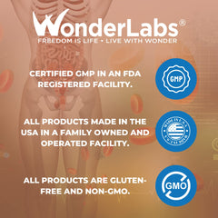 Wonder Laboratories bromelain papain enzymes bottle on table