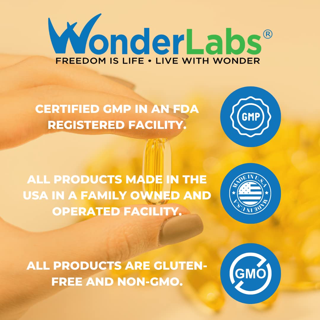 Wonder Laboratories EZ Omega-3 packaging displays 180 softgels.