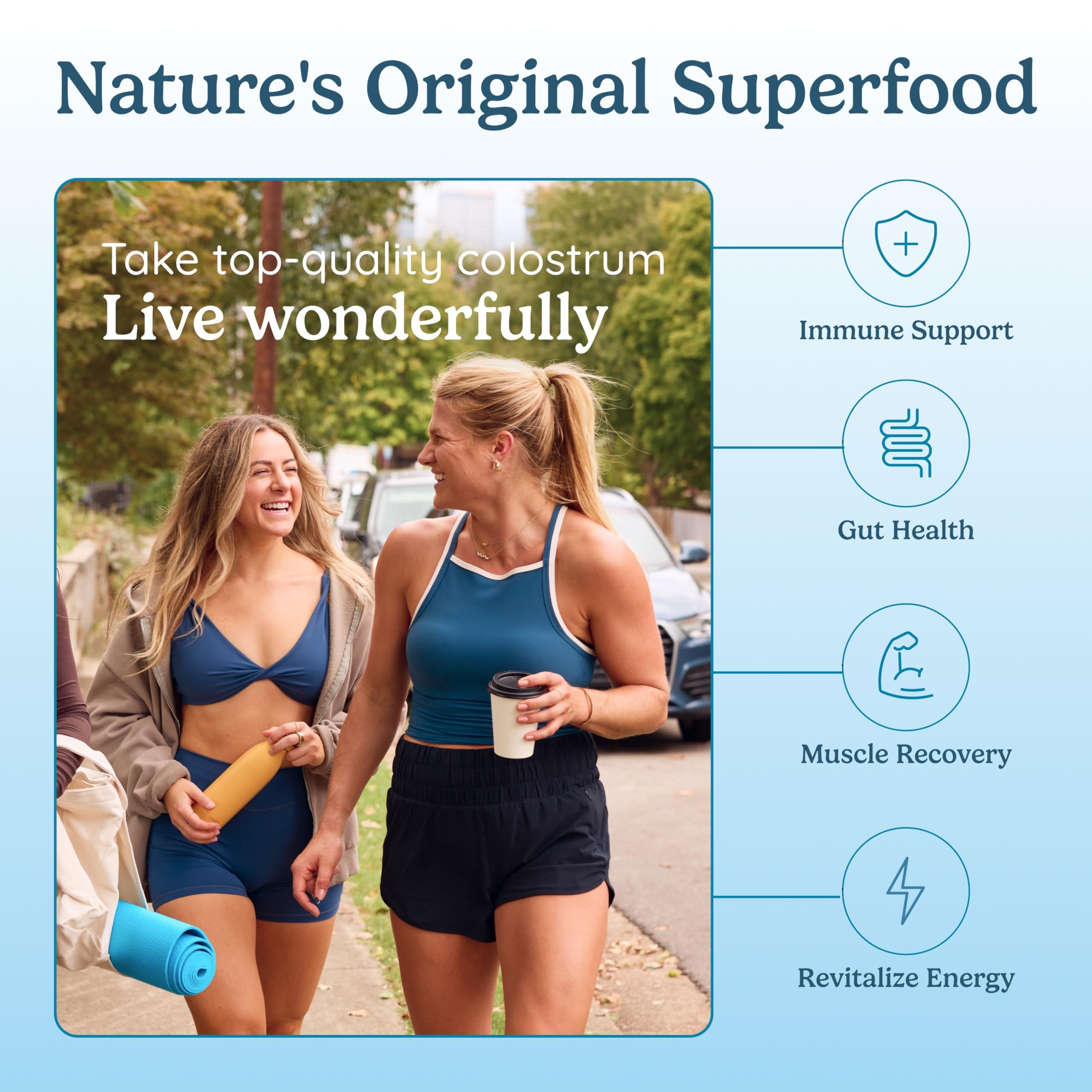 WonderCow bottle on kitchen counter suggests easy routine for gut and immunity