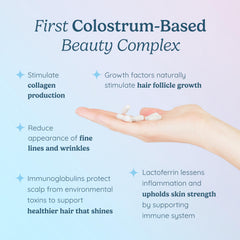 WonderCow bovine colostrum ingredient image signals nourishing skin support.