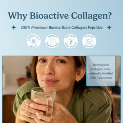 WonderCow collagen-scoop-dispense shows easy daily use for on-the-go nourishment.