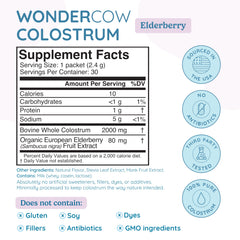 WonderCow colostrum to-go packets for convenient daily use.