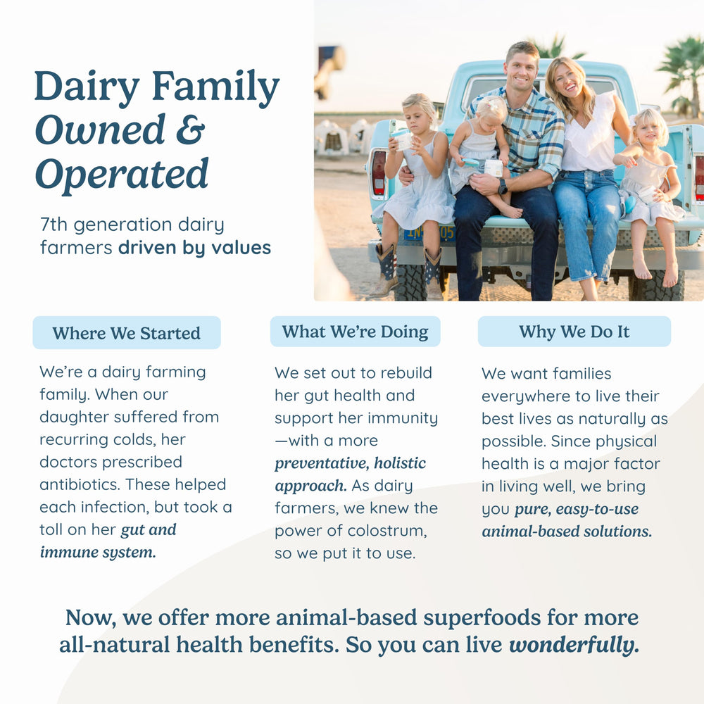 WonderCow daily-use capsules offer an easy routine for sustained energy.