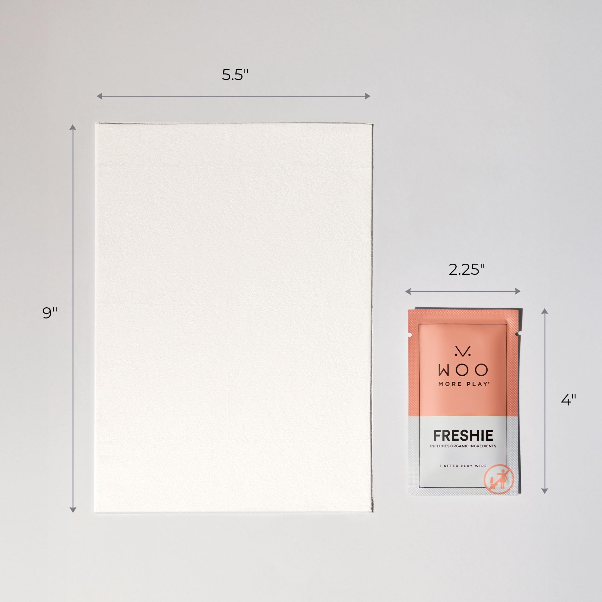 Woo More Play Freshies discreet, easy-to-carry design for privacy.