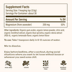 Wooden Spoon Herbs Magic Magnesium Citrate blue lemonade powder dispense for easy dosing