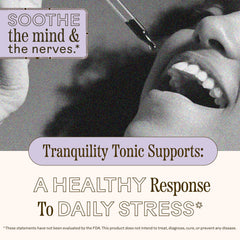 Label highlights organic ingredients and sleep support.