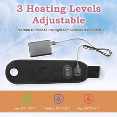 WOOLALA adjustable wrist pad demonstrates massage intensity options.