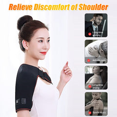 WOOLALA heating pad covers shoulder and upper arm with deep warmth