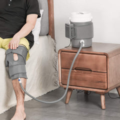 WOPOLTOP Cryo Cuff knee wrap provides targeted cold therapy for post-surgery recovery.